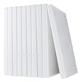 イーサプライ DVDケース 1枚収納 トールケース 10枚 ホワイト EZ2-FCD032W