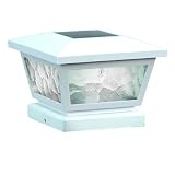 5X5/4X4/3.5X3.5 WHITE FAIRMONT SOLAR POST CAP by Mr. Light