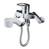 【取替交換付き(青森県)】 TOTO キッチン用水栓 壁付き ハンドシャワー TKY136(TAO)