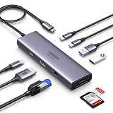 UGREEN Revodok 109 USB Cハブ 9-IN-1 【USB-A*2+USB-C*2】USB3.0ハブ 4K 60Hz HDMIハブ Type-C PD100W 急速充電 5Gbps高速転送 SD Micro SD/TFカードリーダー 付き タイプC アダプター MacBook air M1 M2 Pro Dell XPS HP などに対応