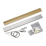 福井金属工芸ピクチャー レールRAILSUNCOLORS Aセット 木目調ライトブラウン 100cm RC100A-3