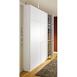 1cmピッチ薄型壁面書棚 奥行29.5cm 幅82cm 上置き高さ55cm 扉 515440(サイズはありません イ：ホワイト)