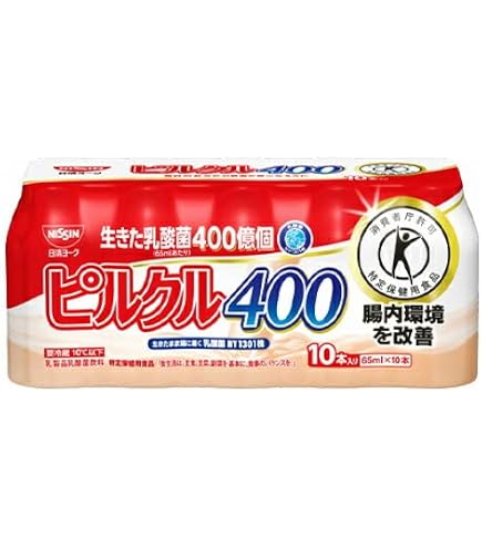 Amazon.co.jp: [冷蔵]日清ヨーク ピルクル 400 乳酸菌飲料 特定保健用