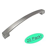 Cosmas 616 – 160snサテンニッケルモダンキャビネットハードウェアアーチハンドルプル – 6 – 5 / 16 "インチ( 160 mm )穴中心 – 20パック