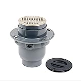tp311 N 3-inch TrueセットPVCフランジ付きDrain with 5インチラウンドブロンズStrainer