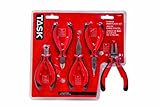 Task Tools T25339 Mini Pliers Set, Rubber Grip, 5-Piece [並行輸入品]