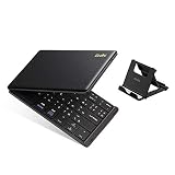 Ewin キーボード Bluetooth 日本語配列 折りたたみ式 ワイヤレス ブルートゥース キーボード 薄型 無線 type-c充電式 iOS/Android/Windows/Macに対応 パソコン用 スタンド付 ノートPC/iPad/iPhoneに対応 Android12非対応