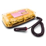 回転灯 赤 12v 24v led 車 大きい シガーソケット 電源 マグネット 付き パトランプ (赤)