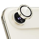 Podick レンズカバー iPhone Air用 カメラフィルム キラキラ 9H強化ガラス アルミ合金 耐衝撃 いphone17Air カメラ保護 高透過率 キズ防止 露出オーバー防止 全面保護 気泡ゼロ 指紋防止 貼り付け簡単 アイフォン17エア 対応 独立型レンズプロテクター(17Air,ライトゴールド)