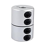 uxcell モーターシャフトジョイント ヘリカルビームカプラー カップリング シャフト使用量10mm-14mm