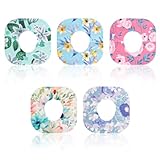 Dexcom G7用センサーカバー、防水花柄血糖値モニターパッチCGM粘着オーバーパッチセンサーステッカーアクセサリーDexcom G7(5スタイル)