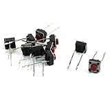 uxcell　タクトスイッチ　PCBモーメンタリ触覚タクトプッシュボタンスイッチ　モーメンタリアクション　2端子　10個　6x6x5mm