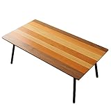 木製折りたたみテーブル 折れ脚テーブル センターテーブル ウォールナット チェリー オーク3種の木目でつく