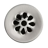 1.5 in. Non-Overflow Grid Bathroom Sink Drain in Brushed Nickel [並行輸入品]