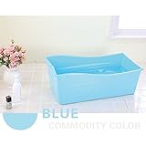 ベビー 幼児 折り畳みバスタブ ベビーバス＆タブ　ポンプ付き　お風呂　プール　ベビーバス 浴槽 お風呂の浴槽 折畳み浴槽 簡易浴槽 ベビー用 赤ちゃん用 家庭用 ブルー