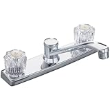 Aqualifeクラシック2つハンドルキッチン蛇口 – クローム仕上げ