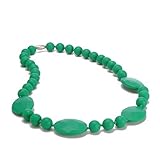 Chewbeads Perry Teething Necklace, 100% Safe Silicone - Emerald Green by Chewbeads