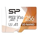 Silicon Power 256GB Micro SDカード U3 SDXC 最大100MB/秒 高速メモリーカード アダプター付き 任天堂スイッチ、カム、ドローン用