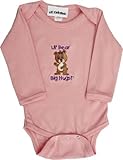 Lil Cubハブベビー女の子長袖ワンジーBear カラー: ピンク