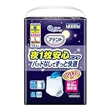 【まとめ買い】アテント 夜1枚安心パンツ L-LL 男女共用 12枚 パッドなしでずっと快適【×6個】