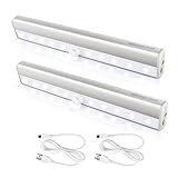 Morpilot LED人感センサーライト LED電球20個 USB充電式 省エネ 高輝度 貼り付ける 本棚 戸棚 押入れ用