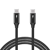 Thunderbolt 3 ケーブル 20 Gbps サンダーボルト 3 ケーブル 100W充電 1.5m