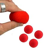 新しい20ピース魔法クローズアップストリートトリックソフトスポンジボールProps Clown Nose by letbo