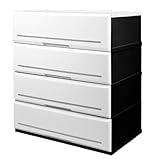 リビングチェスト 衣装ケース 4段 木天板 W W620-4