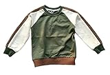 [FERE8890] ボーイズ スウェット トップス ベビー服 プルオーバー 丸襟 子供服 男児 遊び着 綺麗 お出かけ スポーツ 通園 グリーン 身長110～120cm