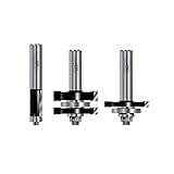 Timberline TRS-130 Tongue and Groove Door Making Router Bit Set, 3-Piece [並行輸入品]