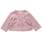 《秋冬春対応》(日本製) Pample Mousse(パンプルムース) A/Cダブルフェイス起毛花AP付きカーディガン 90cm/PK NO.DP-73254