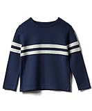Sweet Mommy キッズ トップス ニット オーガニックコットン100% Wライン セーター 子供服 男の子 女の子 長袖 ママとリンクコーデ可 チクチクしない 秋冬 ギフト／ネイビー／120