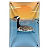 カナダGoose Geese水泳カナダホームビジネスオフィスSign 22" x 33" MINI.BANNER.Z000525_8
