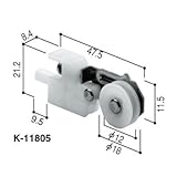 YKKAP メンテナンス部品 網戸用戸車 (HH-T-0011) (左右セット) YS：シルバー