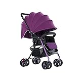 D-ベビーカートは座ることができます赤ちゃんの傘の車の軽量折りたたみ新生児の赤ちゃんキャリッジトロリー (色 : A)