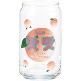 サンアート おもしろ食器 「 缶型グラス コレクション 」 韓国風 モモ グラス 雑貨 食器 日本製 SAN4142-2