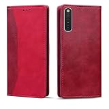 Torske Galaxy A41 スマホケース Galaxy A41 ケース 日版 ギャラクシーA41 手帳型ケース SCV48 SC41A カバー SC-41A ケース ギャラクシーa41ケース 内蔵マグネット開閉式 ベルトなし ギャラクシーSC41Aケース カードポケット 防水 折り畳み式 横置き機能 便利 GalaxyA41ケース Galaxya41スマホケース 携帯ケース (レッド)