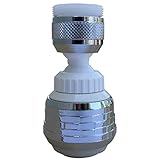 LASCO 09 – 1228蛇口with SwivelスプレーSiroflexデュアルスレッド、ホワイト