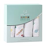 エイデンアンドアネイ おくるみ × ZUTANO コラボおくるみ4枚組 (カラー：Dylans Candy Bar) モスリンコットン [並行輸入品]