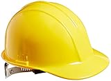 Sellstrom 69510 6 Point Ratchet Suspension Slotted Hard Hat, Yellow by Sellstrom