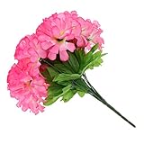 B Blesiya シルクフラワー　造花　ブーケ　インテリア　５色選べ - ピンク