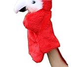 ふく福 可愛い パロット パペット アニマル パペット 人形 可愛い鳥 ぬいぐるみ