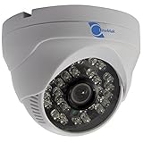 LineMak Dome camera, 1/3" CMOS Sensor, 800TVL, 3.6mm lens, 30 LEDs, 82ft IR distance, for DVR or sur