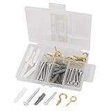 uxcell フィリップスヘッドネジキット 丸いクロスヘッドネジ アンカー 58イン1セット入