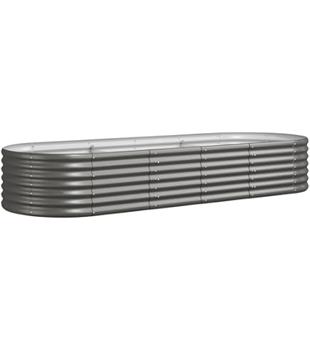 Amazon.co.jp: vidaXL ガーデンプランター 亜鉛メッキスチール