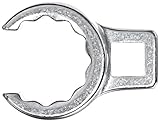 Stahlwille 440-22 Steel Crow-Ring Spanner, 3/8' Drive, 22mm Diameter, 45.3mm Length, 33.5mm Width [並