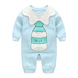 Hzjundasi Newborn 赤ちゃん Romper ジャンプスーツ Long Sleeve Bodysuit アウトフィット コットンClothes