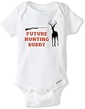 Future hunting Buddy Funny Baby Onesie blakenreag赤ちゃん男の子女の子服 カラー: ホワイト