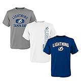 NHLユースBoys 8 – 20 Lightning 3piece Teeセット L ブルー