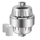 Romoteシャワーフィルタ1 / 2 "一般的なインターフェイス10-stage – 2フィルタカートリッジIncluded – バスルームシャワー水塩素の削除、不純物と臭い